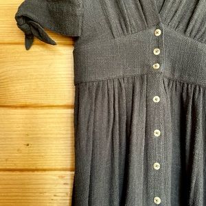 Black Free People Midi Dress size xs